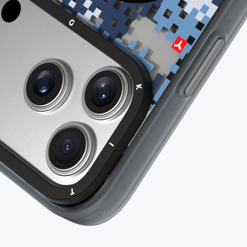 Apple iPhone 18 Pro Max Kılıf M-Safe Şarj Özellikli Youngkit Camouflage Sykell Serisi Kapak - 13