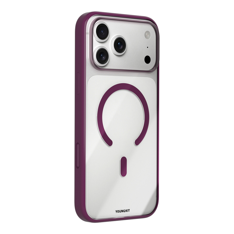 Apple iPhone 18 Pro Max Kılıf M-safe Şarj Özellikli Youngkit Clear Serisi Kapak - 6