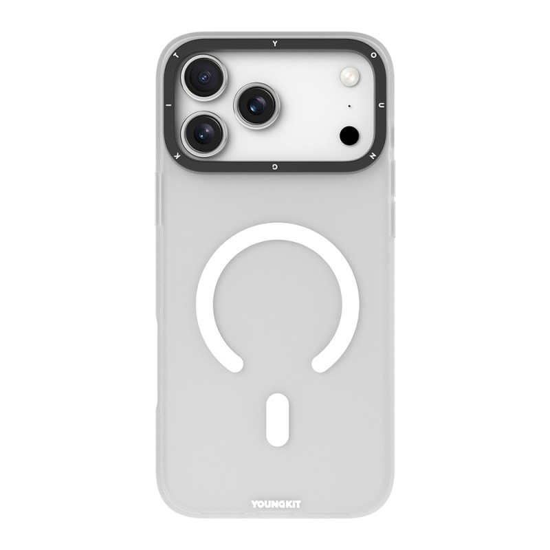Apple iPhone 18 Pro Max Kılıf M-safe Şarj Özellikli Youngkit Hidden Sand Serisi Kapak - 1