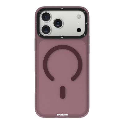 Apple iPhone 18 Pro Max Kılıf M-safe Şarj Özellikli Youngkit Hidden Sand Serisi Kapak - 4
