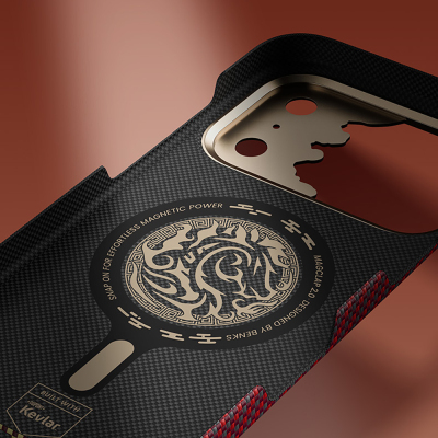 Apple iPhone 18 Pro Max Kılıf M-safe Şarj Özellikli Yükseltilmiş Kamera Çerçeveli Benks ArmorAir Knight Serisi C1 Kevlar Kapak - 6