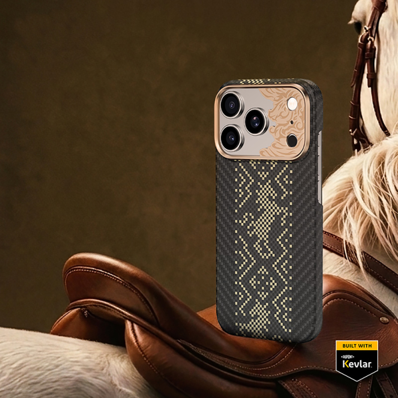 Apple iPhone 18 Pro Max Kılıf M-safe Şarj Özellikli Yükseltilmiş Kamera Çerçeveli Benks ArmorAir Knight Serisi C1 Kevlar Kapak - 14