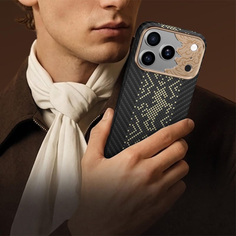 Apple iPhone 18 Pro Max Kılıf M-safe Şarj Özellikli Yükseltilmiş Kamera Çerçeveli Benks ArmorAir Knight Serisi C1 Kevlar Kapak - 18