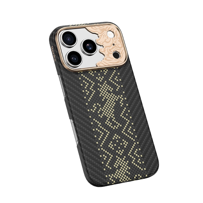 Apple iPhone 18 Pro Max Kılıf M-safe Şarj Özellikli Yükseltilmiş Kamera Çerçeveli Benks ArmorAir Knight Serisi C1 Kevlar Kapak - 7