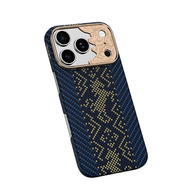 Apple iPhone 18 Pro Max Kılıf M-safe Şarj Özellikli Yükseltilmiş Kamera Çerçeveli Benks ArmorAir Knight Serisi C1 Kevlar Kapak - 21