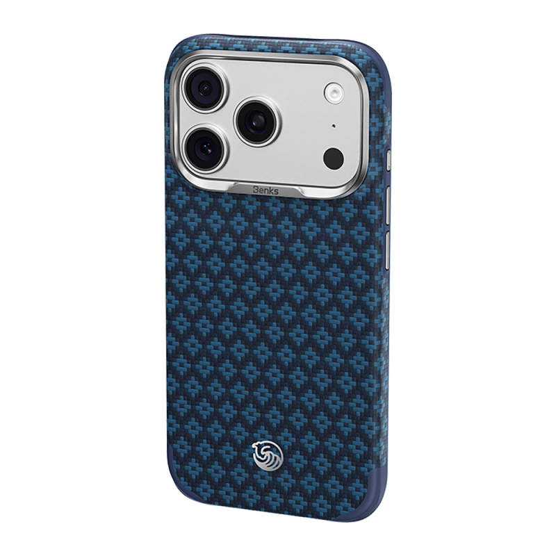 Apple iPhone 18 Pro Max Kılıf M-Safe Şarj Özellikli Yükseltilmiş Kamera Çerçeveli Benks ArmorGrid ArmorEdge X9 Serisi Kevlar Karbon Kapak - 2