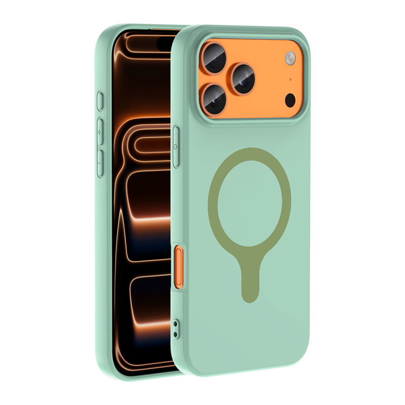 Apple iPhone 18 Pro Max Kılıf M-Safe Şarj Özellikli Zore Aris Silikon Kapak - 4
