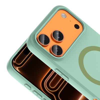 Apple iPhone 18 Pro Max Kılıf M-Safe Şarj Özellikli Zore Aris Silikon Kapak - 28