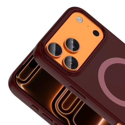 Apple iPhone 18 Pro Max Kılıf M-Safe Şarj Özellikli Zore Aris Silikon Kapak - 33