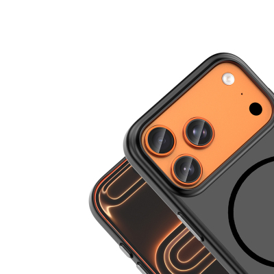 Apple iPhone 18 Pro Max Kılıf M-Safe Şarj Özellikli Zore Lora PC Kapak - 15