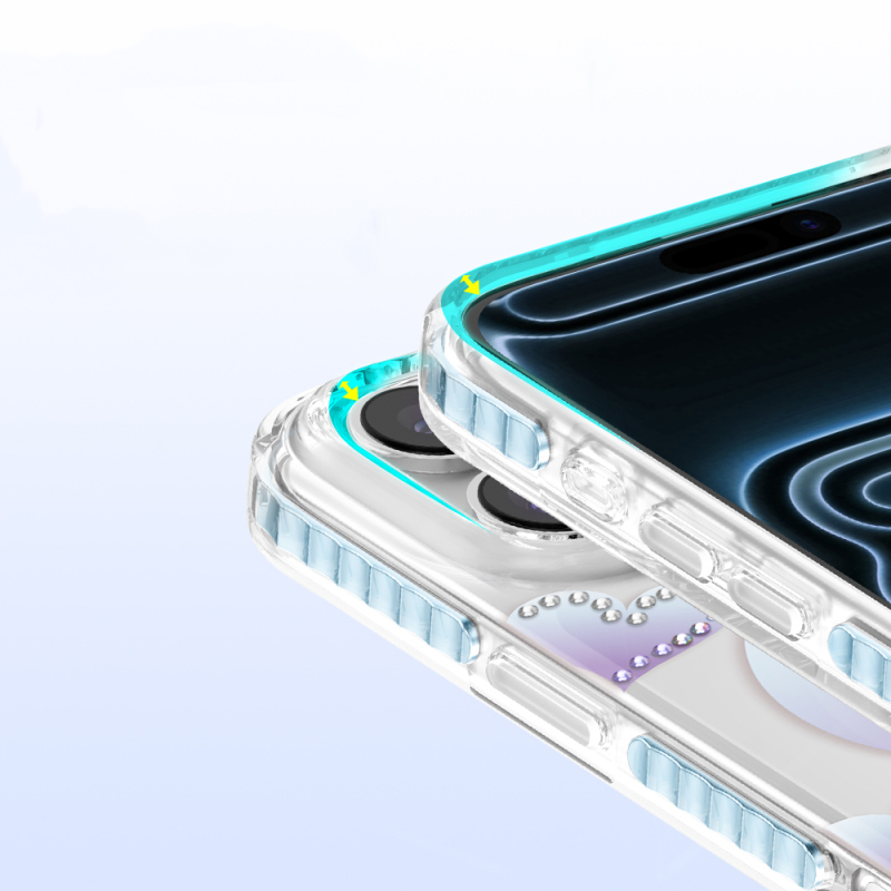 Apple iPhone 18 Pro Max Kılıf M-Safe Şarj Özellikli Zore Paris Elvo Sert PC Kapak - 12