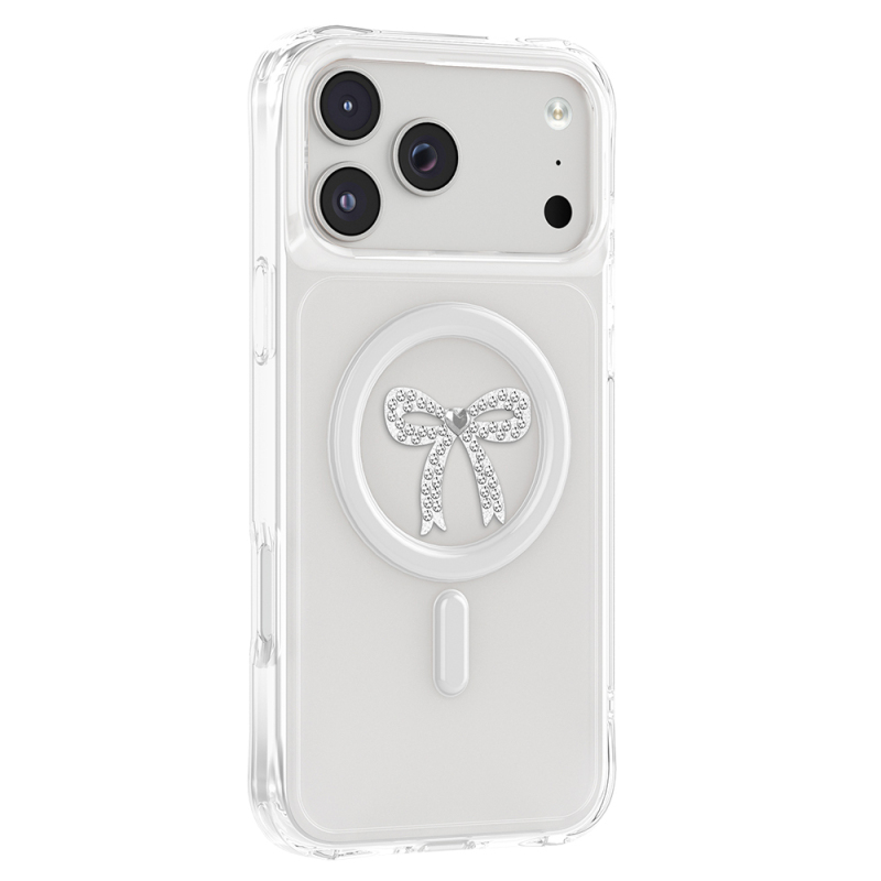 Apple iPhone 18 Pro Max Kılıf M-Safe Şarj Özellikli Zore Paris Mova Sert PC Kapak - 3