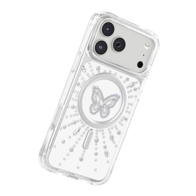 Apple iPhone 18 Pro Max Kılıf M-Safe Şarj Özellikli Zore Paris Mova Sert PC Kapak - 9