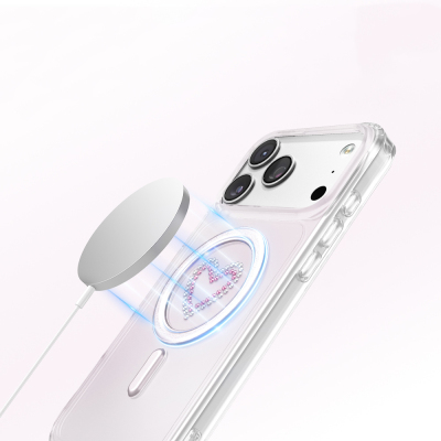 Apple iPhone 18 Pro Max Kılıf M-Safe Şarj Özellikli Zore Paris Mova Sert PC Kapak - 22