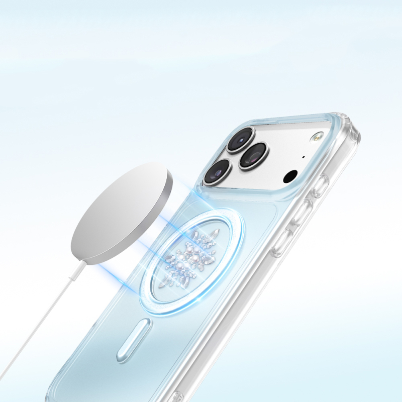 Apple iPhone 18 Pro Max Kılıf M-Safe Şarj Özellikli Zore Paris Mova Sert PC Kapak - 27