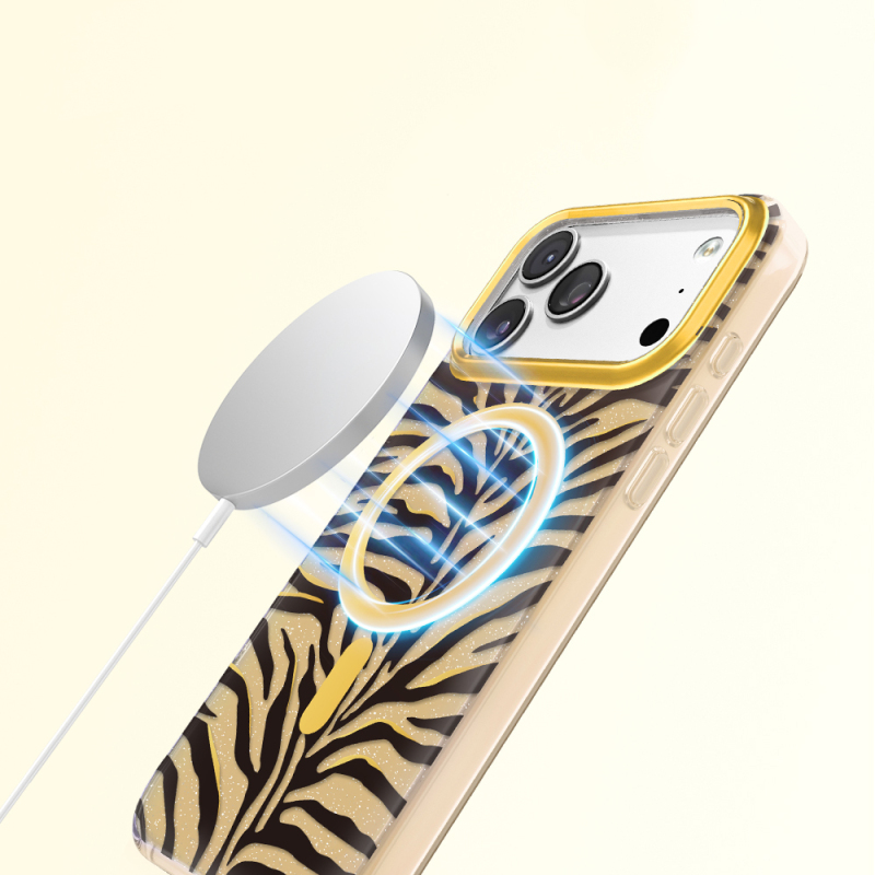 Apple iPhone 18 Pro Max Kılıf M-Safe Şarj Özellikli Zore Paris Veyro TPU Kapak - 25