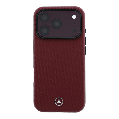 Apple iPhone 18 Pro Max Kılıf Mercedes Benz Orjinal Lisanslı M-safe Şarj Özellikli 3D Metal Logolu Wrap Wood Deri Kapak - 3