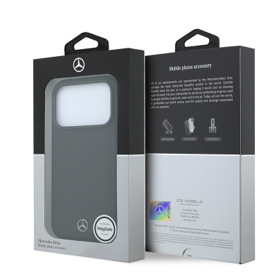Apple iPhone 18 Pro Max Kılıf Mercedes Benz Orjinal Lisanslı M-safe Şarj Özellikli 3D Metal Logolu Wrap Wood Deri Kapak - 16