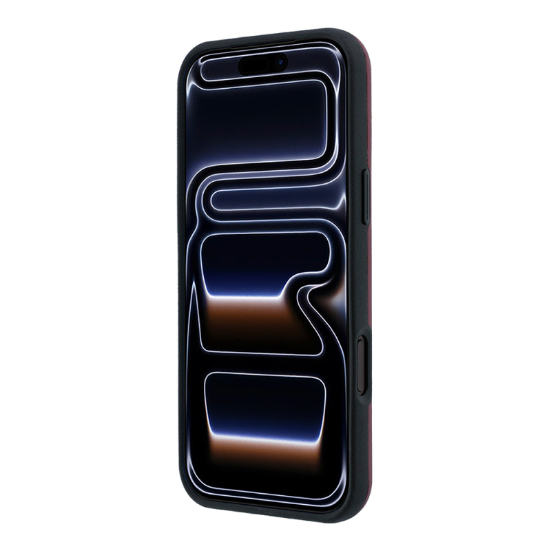 Apple iPhone 18 Pro Max Kılıf Mercedes Benz Orjinal Lisanslı M-safe Şarj Özellikli Metal Yıldız Logolu Çizgili Deri Kapak - 5