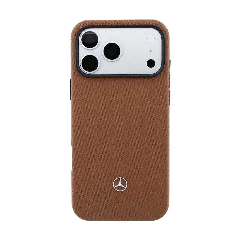 Apple iPhone 18 Pro Max Kılıf Mercedes Benz Orjinal Lisanslı M-safe Şarj Özellikli PU Deri 3D Metal Logolu Kartlıklı Kapak - 6