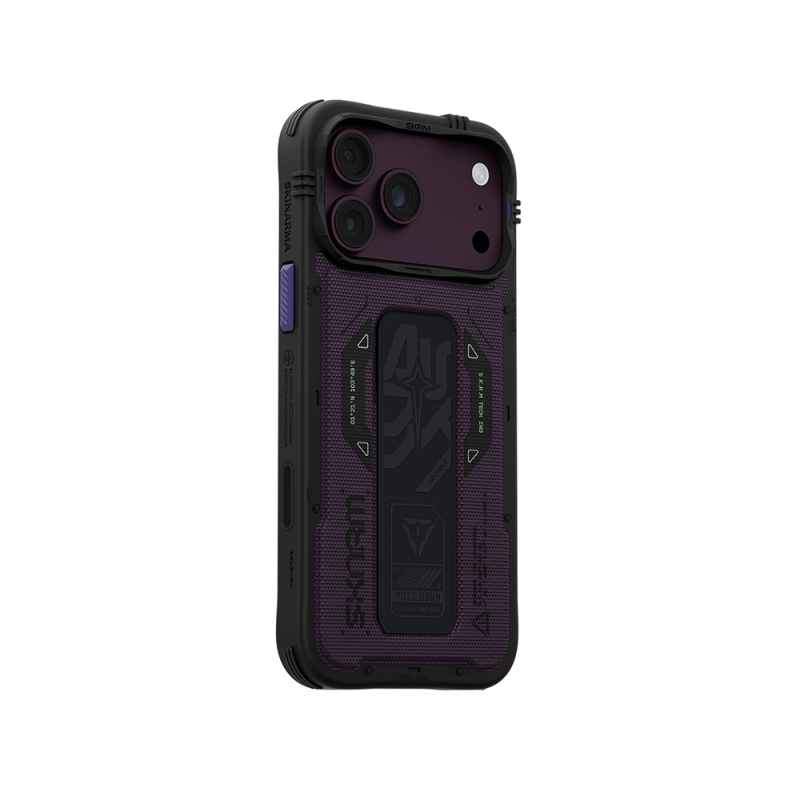 Apple iPhone 18 Pro Max Kılıf SkinArma M-safe Şarj Özellikli Airbag Tasarımlı Standlı Phantom Kapak - 5