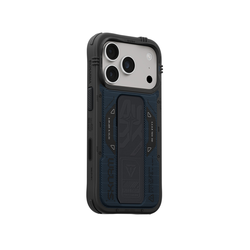 Apple iPhone 18 Pro Max Kılıf SkinArma M-safe Şarj Özellikli Airbag Tasarımlı Standlı Phantom Kapak - 14