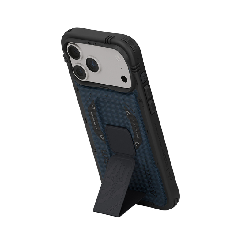 Apple iPhone 18 Pro Max Kılıf SkinArma M-safe Şarj Özellikli Airbag Tasarımlı Standlı Phantom Kapak - 23