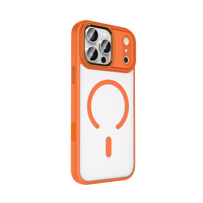 Apple iPhone 18 Pro Max Kılıf Wireless Şarj Özellikli Zore Krom M-safe Silikon Kapak - 10