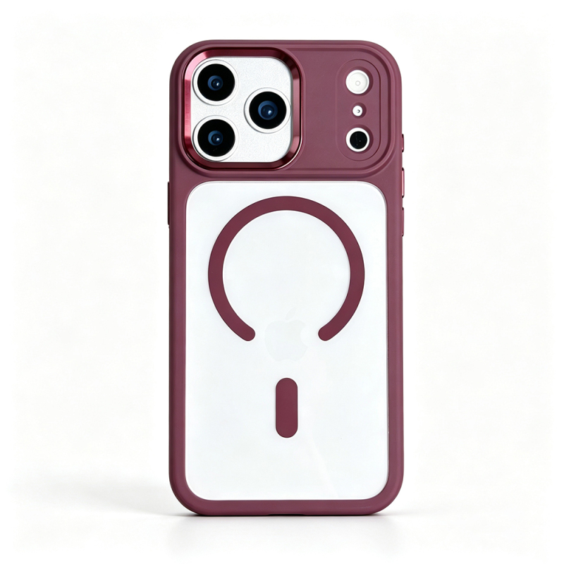Apple iPhone 18 Pro Max Kılıf Wireless Şarj Özellikli Zore Krom M-safe Silikon Kapak - 19