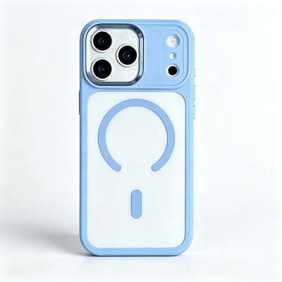 Apple iPhone 18 Pro Max Kılıf Wireless Şarj Özellikli Zore Krom M-safe Silikon Kapak - 22