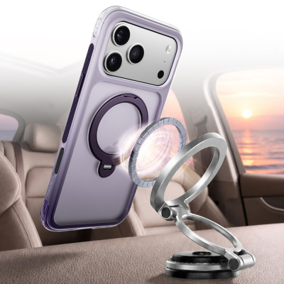 Apple iPhone 18 Pro Max Kılıf Wiwu AS-204 AeroShield Aurora Ultra Serisi M-safe Şarj Özellikli Airbag Tasarımlı Standlı Kapak - 18