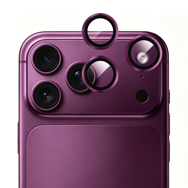 Apple iPhone 18 Pro Max Mohseven Sapphire One by One Aluminum Sapphire Camera Lens Protector - 1