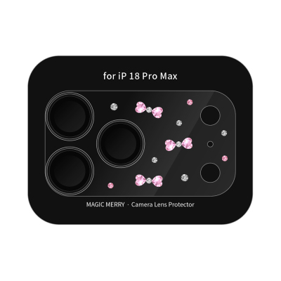 Apple iPhone 18 Pro Max​ Wiwu Magic Merry Shimmer Serisi Taşlı Kamera Lens Koruyucu - 4
