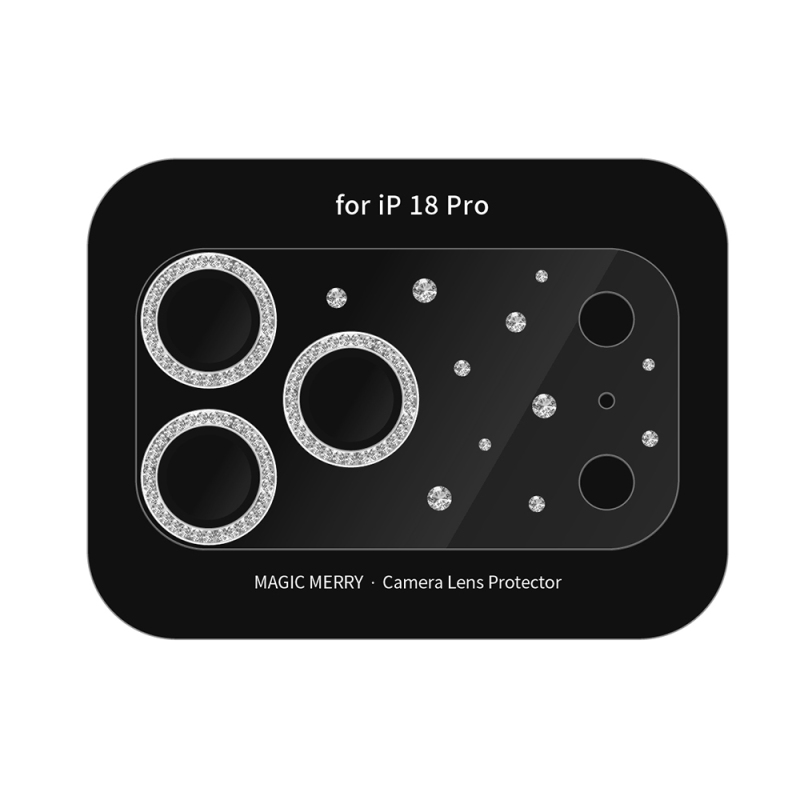 Apple iPhone 18 Pro​ Wiwu Magic Merry Shimmer Serisi Taşlı Kamera Lens Koruyucu - 2