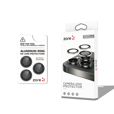 Apple iPhone 18 Pro Zore CL-12 Premium Safir Parmak İzi Bırakmayan Anti-Reflective Kamera Lens Koruyucu - 3