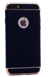 Apple iPhone 5 Kılıf Zore 3 Parçalı Rubber Kapak - 12