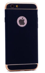 Apple iPhone 5 Kılıf Zore 3 Parçalı Rubber Kapak - 12