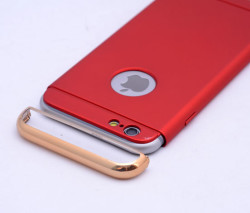 Apple iPhone 5 Kılıf Zore 3 Parçalı Rubber Kapak - 4