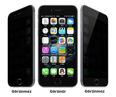 Apple iPhone 6 Zore Kor Privacy Cam Ekran Koruyucu - 3