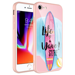Apple iPhone 7 Case Camera Protected Patterned Hard Silicone Zore Epoksi Cover - 11