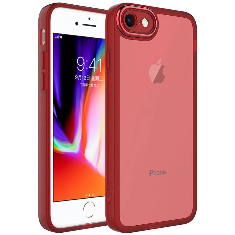 Apple iPhone 7 Case Camera Protected Transparent Zore Post Cover - 6