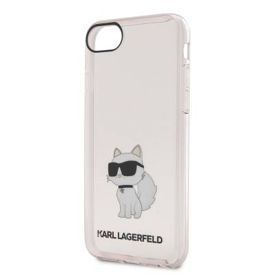 Apple iPhone 7 Case Karl Lagerfeld Transparent Choupette Design Cover - 3