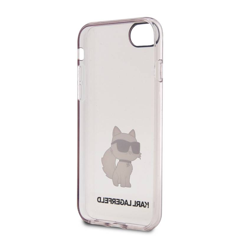 Apple iPhone 7 Case Karl Lagerfeld Transparent Choupette Design Cover - 4
