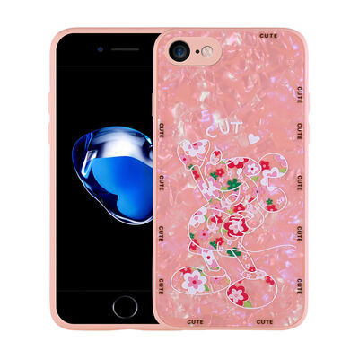 Apple iPhone 7 Case Patterned Hard Silicone Zore Mumila Cover - 4