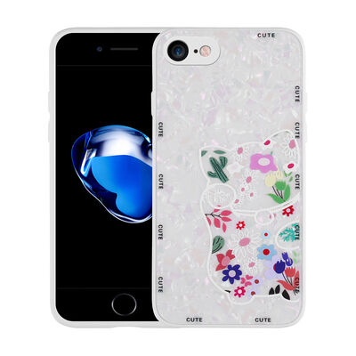 Apple iPhone 7 Case Patterned Hard Silicone Zore Mumila Cover - 7