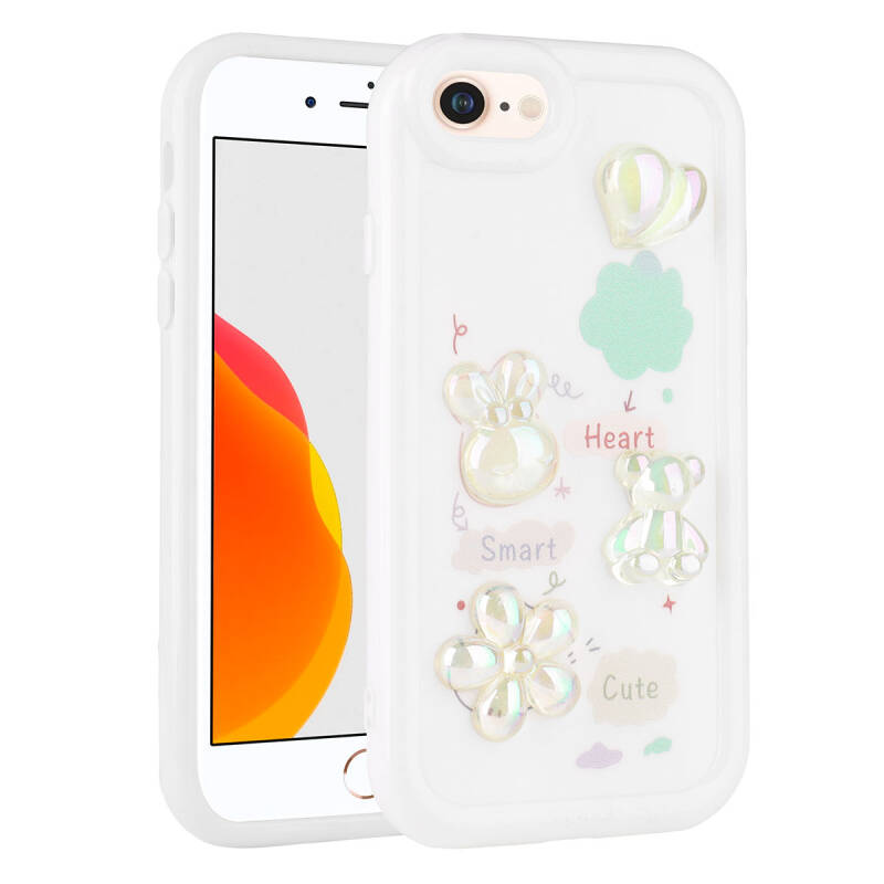 Apple iPhone 7 Case Relief Figured Shiny Zore Toys Silicone Cover - 7