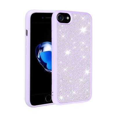 Apple iPhone 7 Case Shiny Stone Design Zore Stone Cover - 5