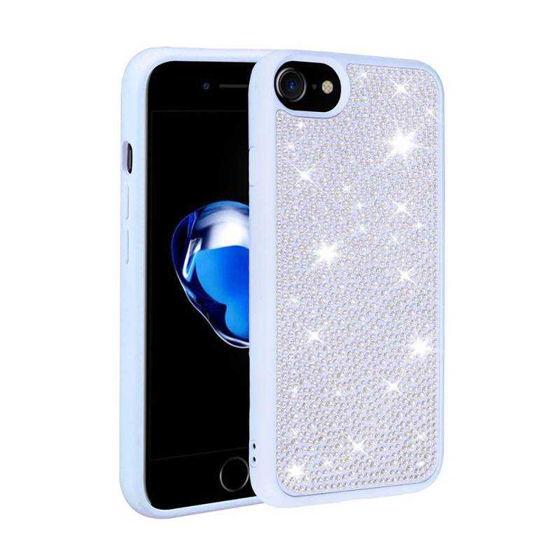 Apple iPhone 7 Case Shiny Stone Design Zore Stone Cover - 7