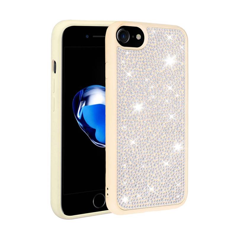 Apple iPhone 7 Case Shiny Stone Design Zore Stone Cover - 4