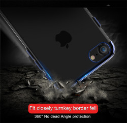 Apple iPhone 7 Kılıf Zore Dört Köşeli Lazer Silikon Kapak - 2